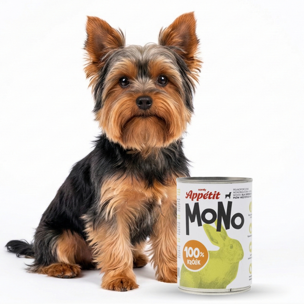 Comfy Appetit Mono Królik Monoproteinowa Karma Mokra Dla Psa Puszka 400g